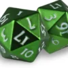 Dice Set D20 Heavy Metal: Green (2 stuks)