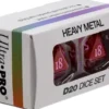 Dice Set D20 Vivid Heavy Metal: Red (2 stuks)