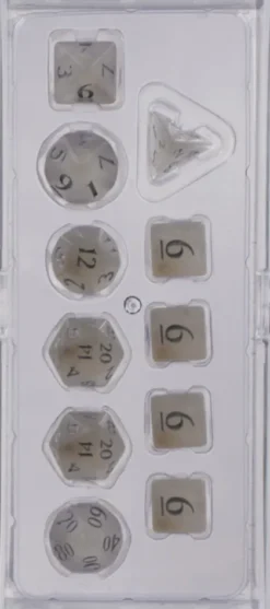 Dice Set Eclipse: Arctic White (11-delig)