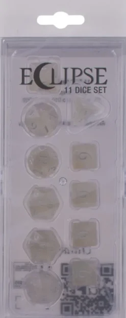 Dice Set Eclipse: Arctic White (11-delig)