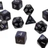 Dice Set Eclipse: Jet Black (11-delig)