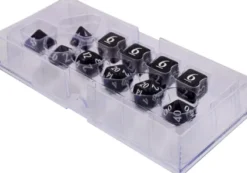 Dice Set Eclipse: Jet Black (11-delig)