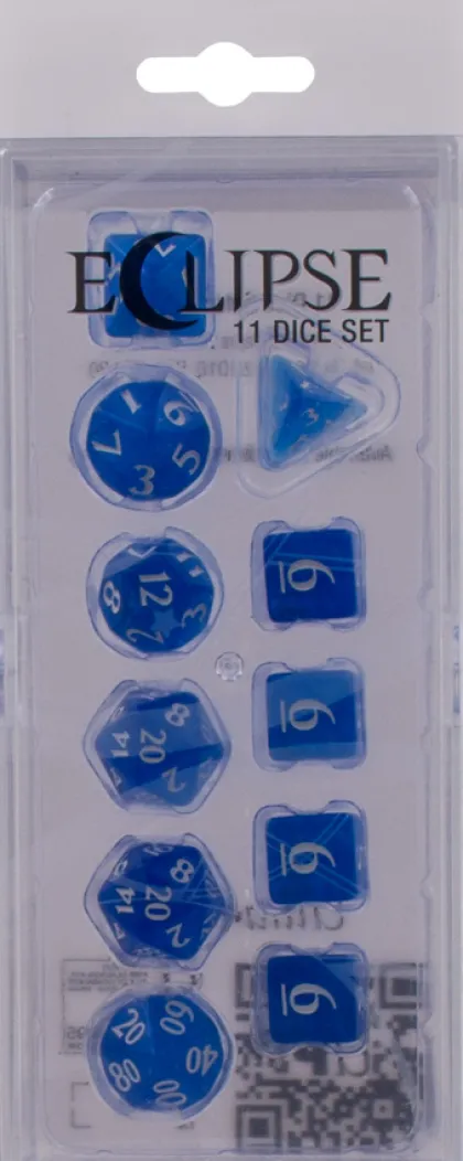 Dice Set Eclipse: Pacific Blue (11-delig)