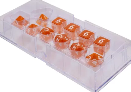 Dice Set Eclipse: Pumpkin Orange (11-delig)