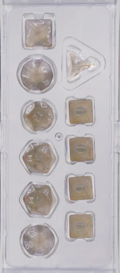 Dice Set Eclipse: Smoke Grey (11-delig)