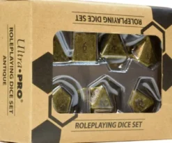 Dice Set Heavy Metal: Antique Bronze (7 stuks)