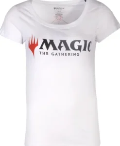 Difuzed Magic: The Gathering - Women's T-shirt: Magic Logo White (L)