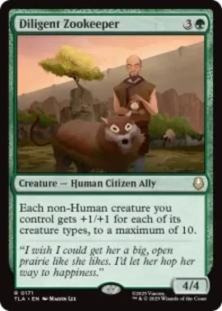 Diligent Zookeeper (foil) - Avatar: The Last Airbender