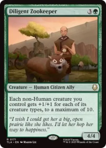 Diligent Zookeeper (foil) - Avatar: The Last Airbender