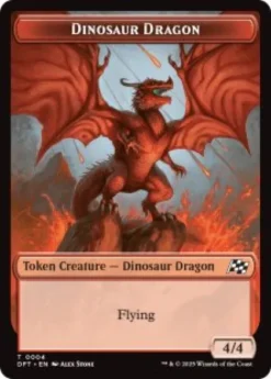 Dinosaur Dragon token (4/4) - Aetherdrift