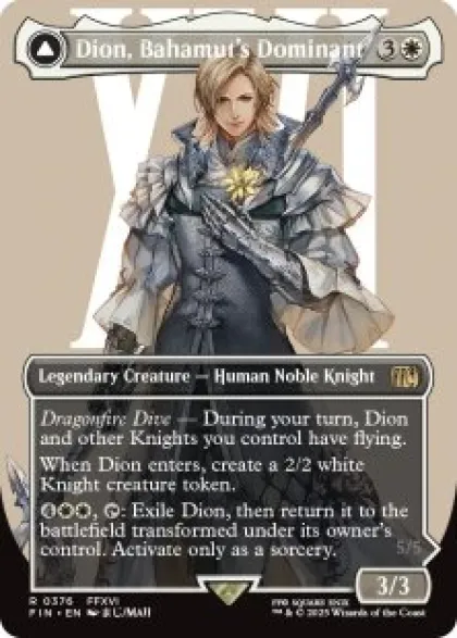 Dion, Bahamut's Dominant (#376) (borderless) - Final Fantasy Varianten