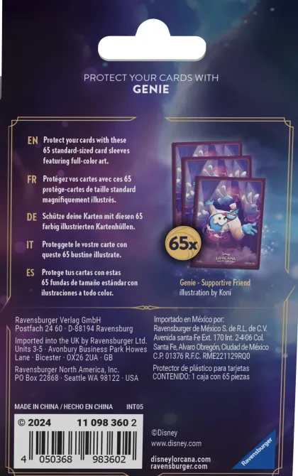 Disney Lorcana - Ursula's Return Card Sleeves: Genie (65 stuks)