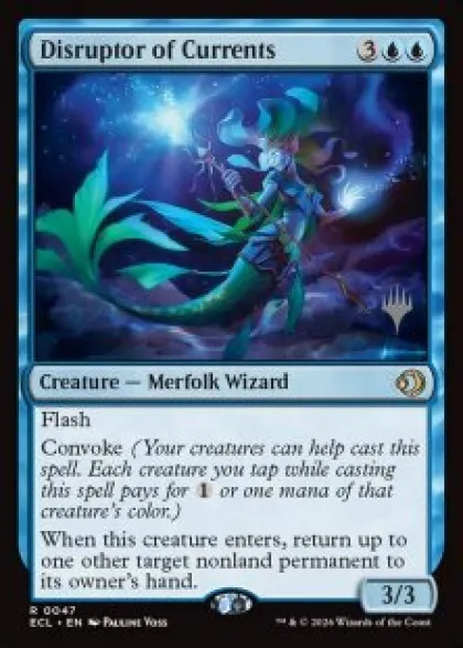 Disruptor of Currents (foil) - Lorwyn Eclipsed Planeswalker Stamped