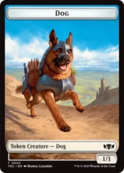 Dog token (1/1) - Tarkir: Dragonstorm Commander