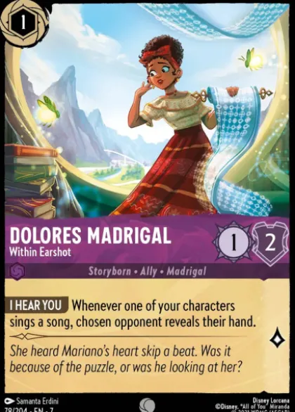 Dolores Madrigal, Within Earshot (foil) - Archazia's island
