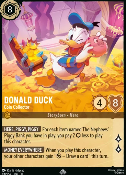 Donald Duck, Coin Collector (foil) - Reign of Jafar