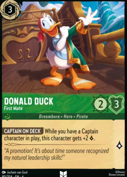 Donald Duck, First Mate - Azurite Sea