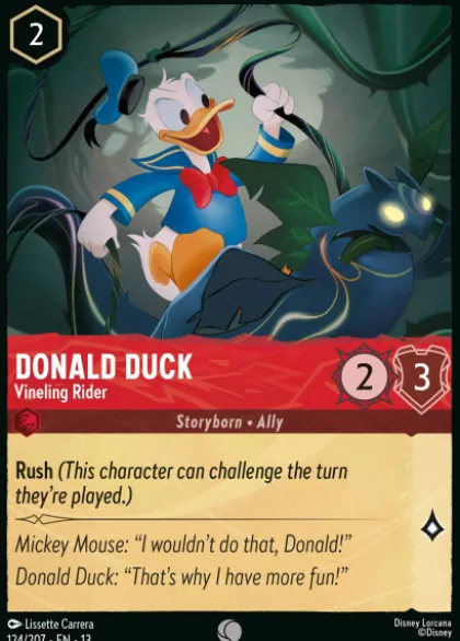 Donald Duck, Vineling Rider - Attack of the Vine