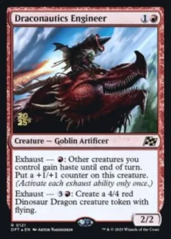 Draconautics Engineer (foil) - Aetherdrift Prerelease Promo's