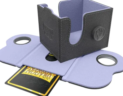 Dragon Shield - Dragon Lock Deckbox 100+: Black & Lilac