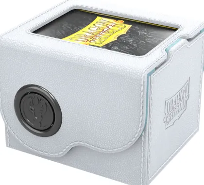 Dragon Shield - Dragon Lock Deckbox 100+: White & Aqua