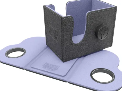 Dragon Shield - Dragon Lock Deckbox 80+: Black & Lilac