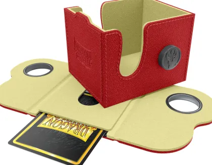 Dragon Shield - Dragon Lock Deckbox 100+: Red & Lemon