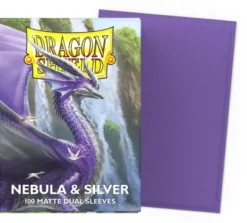 Dragon Shield Dual Matte Sleeves: Nebula & Silver (100 stuks)