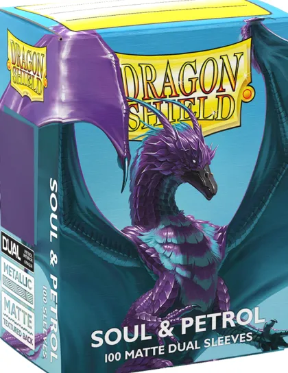 Dragon Shield Dual Matte Sleeves: Soul & Petrol (100 stuks)