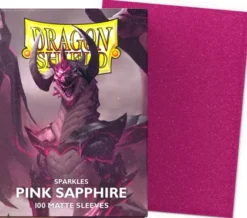 Dragon Shield Matte Sparkles Sleeves: Pink Sapphire (100 stuks)