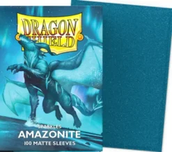 Dragon Shield Matte Sparkles Sleeves: Amazonite (100 stuks)