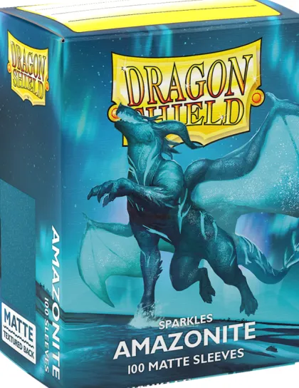 Dragon Shield Matte Sparkles Sleeves: Amazonite (100 stuks)