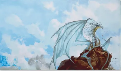 Dragon Shield Playmat Silver: Caelum