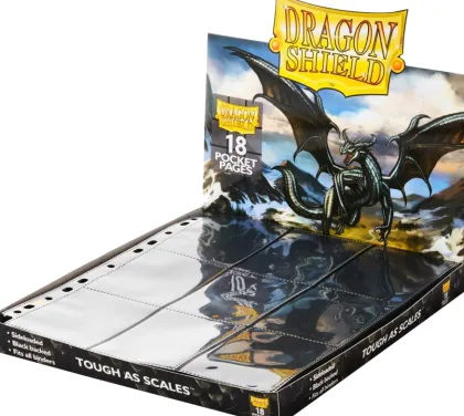 Dragon Shield 18 Pocket Pages Side Loading Black (50 stuks)