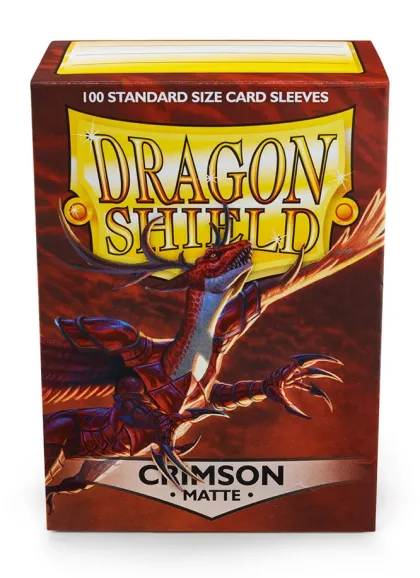Dragon Shield Sleeves Matte Crimson (100 stuks)
