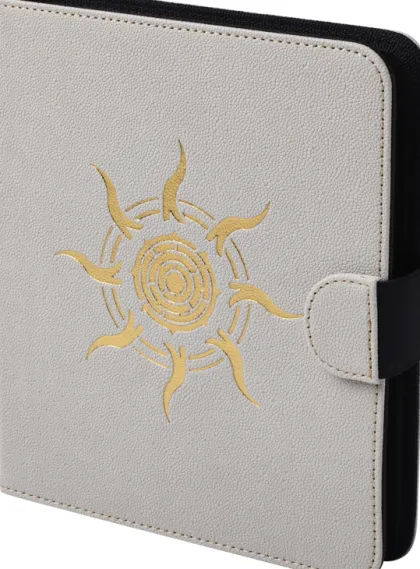 Dragon Shield Spell Codex Portfolio - Ashen White