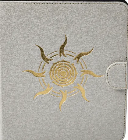 Dragon Shield Spell Codex Portfolio - Ashen White