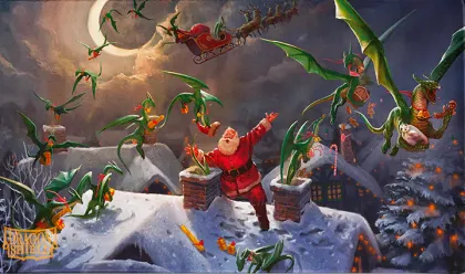 Dragon Shield - Stitched Playmat: Christmas 2023
