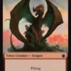Dragon token (#7) (4/4) - Foundations Commander Decks