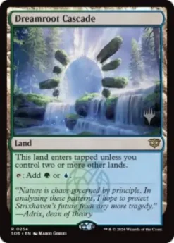 Dreamroot Cascade - Secrets of Strixhaven Planeswalker Stamped
