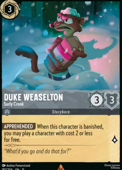 Duke Weaselton, Surly Crook - Winterspell