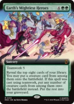 Earth's Mightiest Heroes (#413) (foil) (extended art) - Marvel Super Heroes Varianten