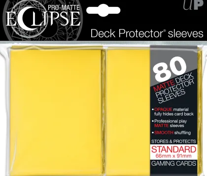 Eclipse Deck Protectors Yellow (80 stuks)