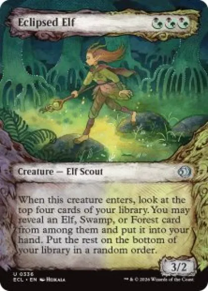 Eclipsed Elf (showcase) - Lorwyn Eclipsed Varianten