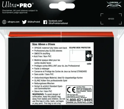 Eclipse Gloss Deck Protectors Pumpkin Orange (100 stuks)
