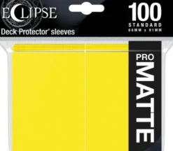 Eclipse Matte Deck Protectors Lemon Yellow (100 stuks)