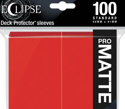Eclipse Matte Deck Protectors Apple Red (100 stuks)