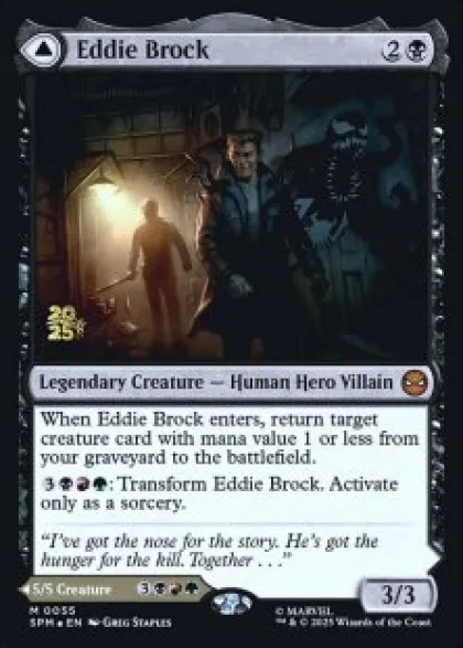 Eddie Brock (foil) - Marvel's Spider-Man Prerelease Promo's