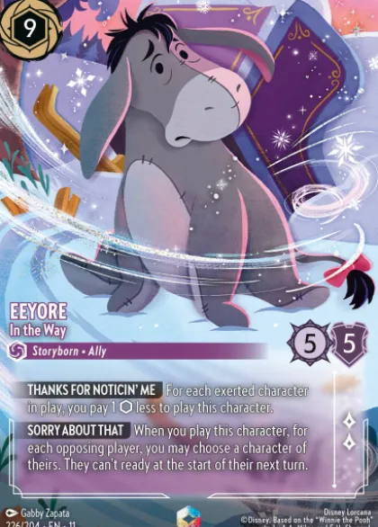 Eeyore, In the Way (foil) (borderless) - Winterspell