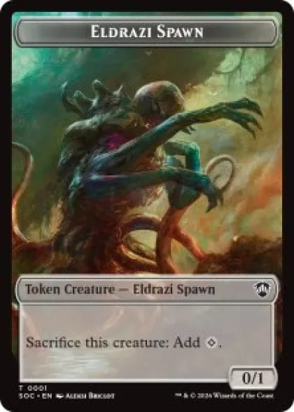 Eldrazi spawn Token (foil) (0/1) - Secrets of Strixhaven Commander